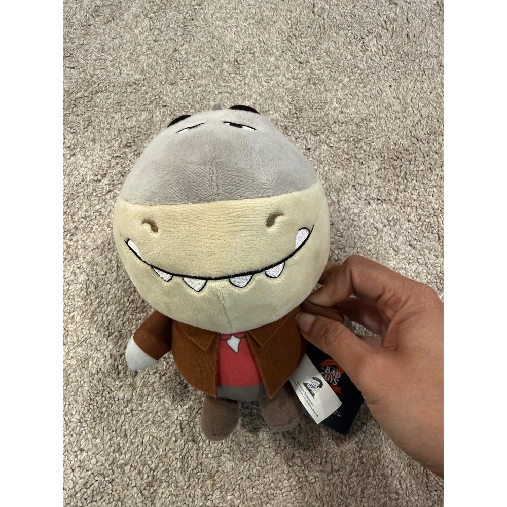 DreamWorks The Bad Guys 2 Mr‎ Shark Plush Stuffed Animal Toy Grey Brown New NWT